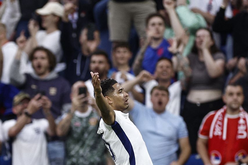 Eurocopa 2024: Inglaterra venció a Serbia con gol de Jude Bellingham