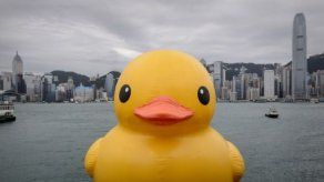 Pato gigante vuelve a las aguas de Hong Kong tras misterioso pinchazo