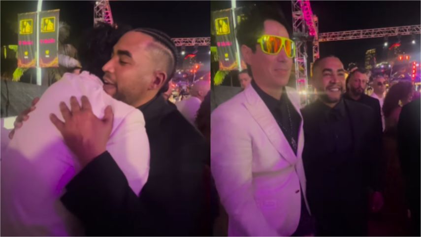 Premio Lo Nuestro 2024: Don Omar y Emilio Regueira  tienen un reencuentro muy emotivo