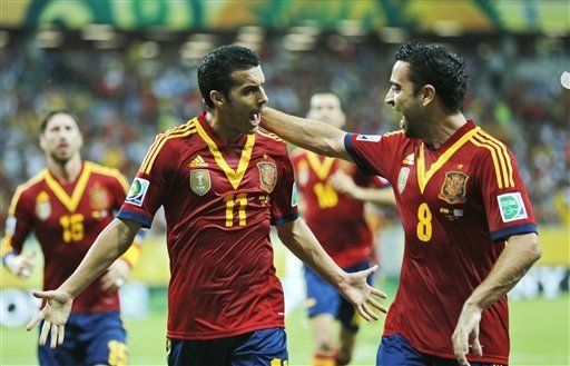 España da exhibición ante Uruguay