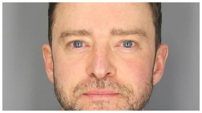 Imagen de la ficha del arresto de Justin Timberlake.