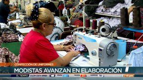 Modistas avanzan en la confección de uniformes escolares