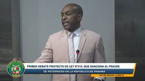 Diputado Jairo Salazar, durante la discusión del proyecto de ley sobre fraude de paternidad.