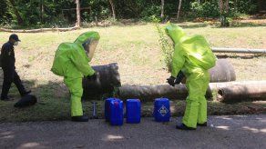 El simulacro sobre el manejo de material peligroso se llevó a cabo en Corozal.