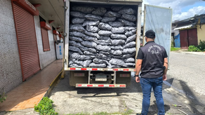 Policía Nacional recupera 600 sacos de carbón valorados en más de 15 mil dólares.
