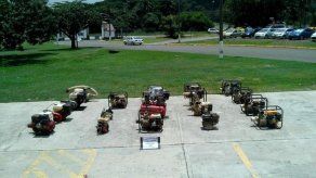 SENAN decomisa 18 motobombas utilizadas para minería ilegal