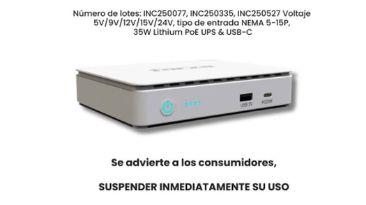 ACODECO alerta retiro de banco de energía Forza modelo ACODECO alerta retiro de banco de energía Forza modelo