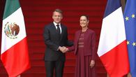 Claudia Sheinbaum recibe al presidente Emmanuel Macron Claudia Sheinbaum recibe al presidente Emmanuel Macron