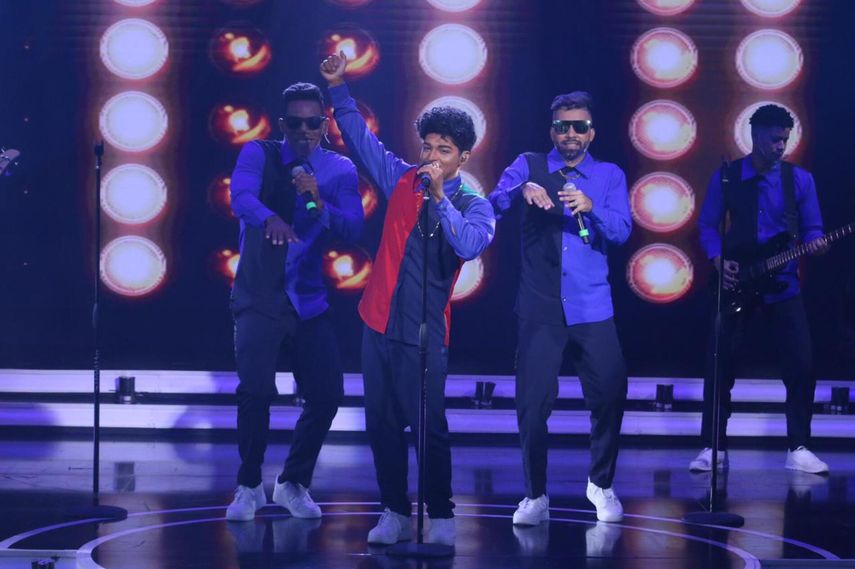 Bruno Mars en el sexto show de Yo Me Llamo 2021.