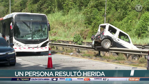 Se registra accidente de tránsito en la vía Centenario.