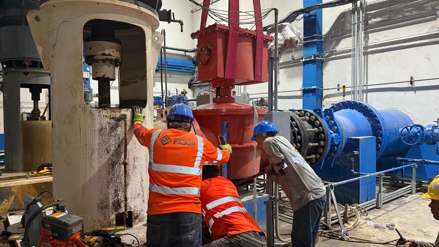 Trabajos en la planta potabilizadora de Chilibre