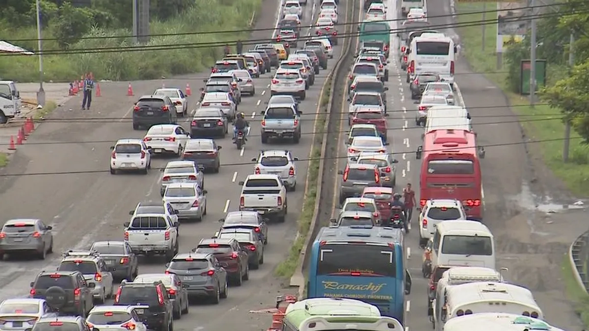 Inversión de carril durante un año