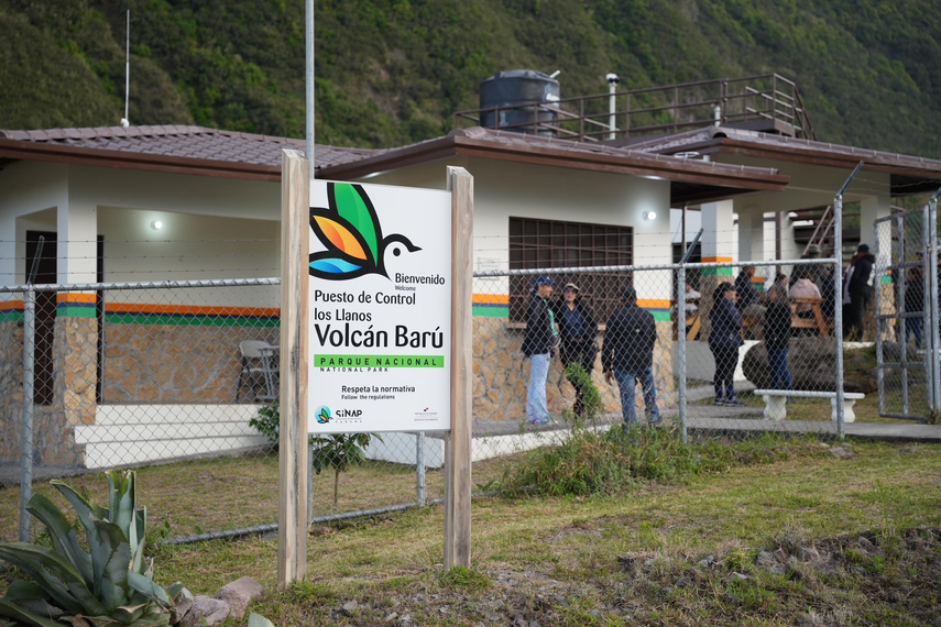 MiAmbiente instala puesto de control en el Parque Nacional Volcán Barú.