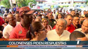 Colonenses protestaron en sede del MOP para exigir mejoras en calles