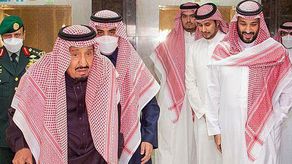 En el séquito que acompañaba al rey se encontraba su hijo, el príncipe heredero Mohammed bin Salman.