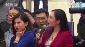 Periodista china frunce el ceño y desencadena tormenta político-mediática