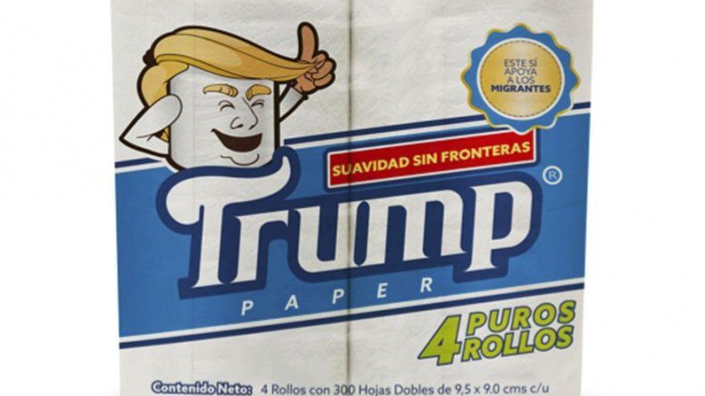 El papel de baño marca Trump, la ironía de un abogado para ayudar a migrantes