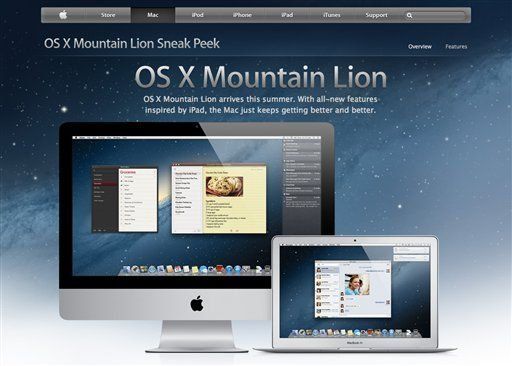 Apple da un adelanto de Mountain Lion, actualización de Mac OS