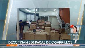 Aduanas incauta 356 pacas de cigarrillos de contrabando