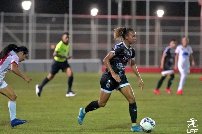 Lineth Palito Cedeño anotó dos goles y suma cuatro anotaciones en el Apertura 2021 LFF. Foto: @lffpanama