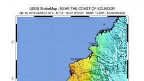 Alerta de tsunami en costas de Ecuador