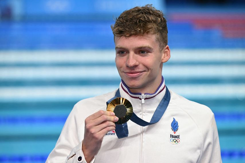 Juegos Olímpicos 2024: El francés León Marchand conquista su cuarto oro en París en la final de 200 m estilos.