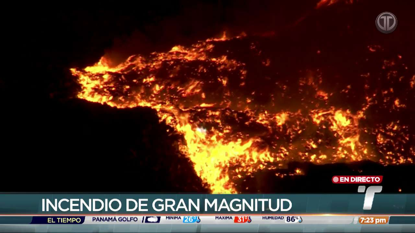 Incendio en Cerro Patacón.