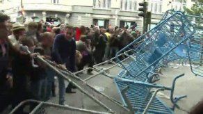 Violencia en Madrid en manifestación de indignados