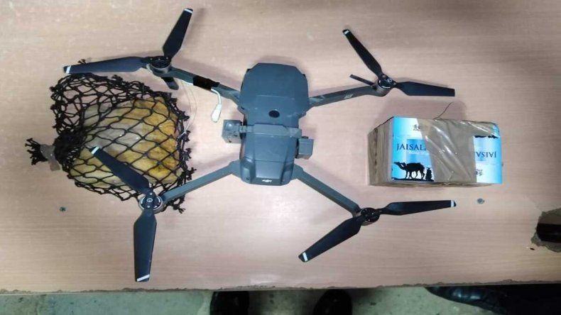 El dron fue ubicado en el pabellón 4 de la cárcel La Joya.
