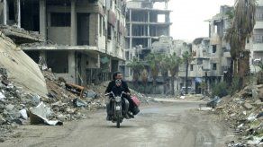 Triste Navidad en la ciudad siria de Arbín