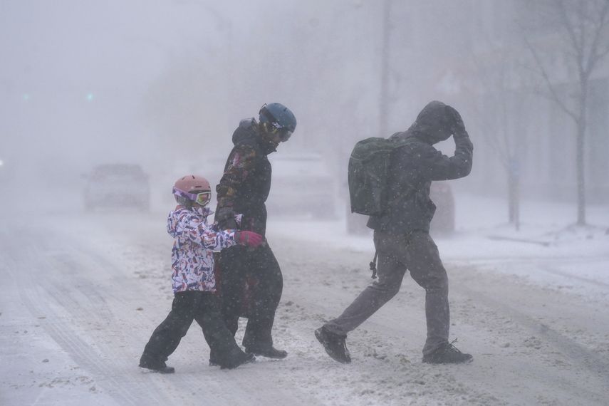 Tormenta invernal en Estados Unidos.