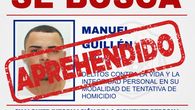 Policía Nacional detiene a Manuel Guillén, Manuelito. Policía Nacional detiene a Manuel Guillén, Manuelito.