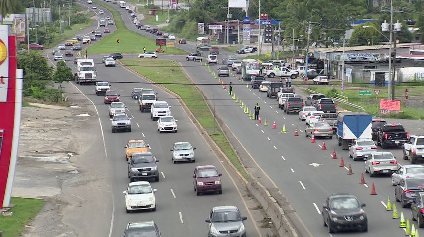 La inversión de carriles en la carrtera Panamericana se realizará desde el puente de Las Américas hasta Arraiján y desde La Espiga hasta Campana.