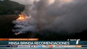 Se registra un elevado nivel de contaminación del aire por incendio en Cerro Patacón