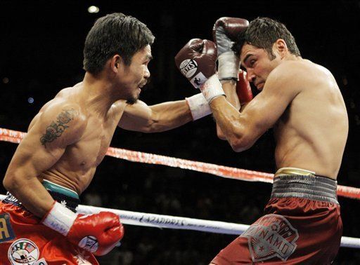 Pacquiao le da paliza a De la Hoya y gana por nocáut