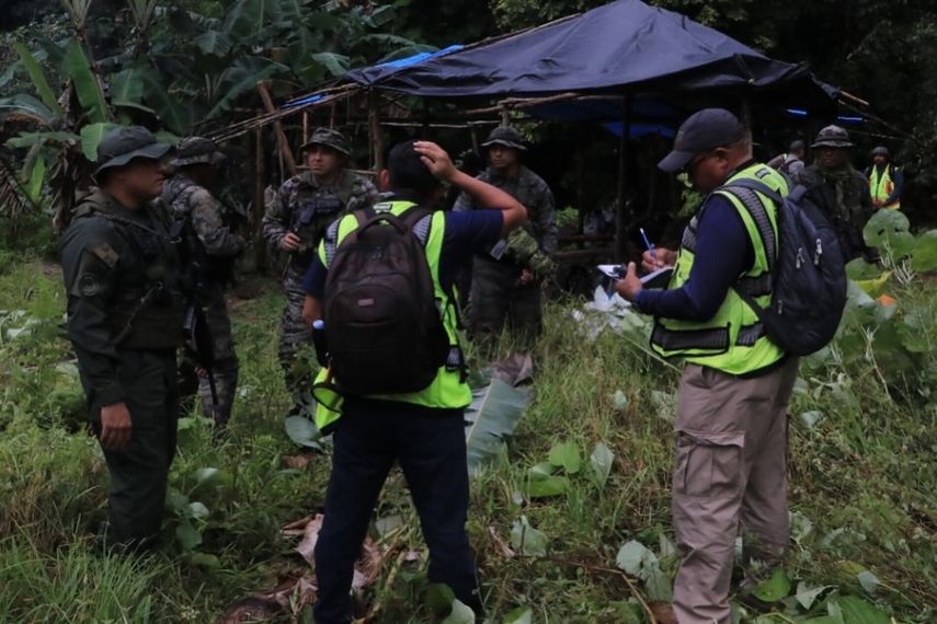 Autoridades desmantelan campamentos de minería ilegal en el Parque Nacional Chagres