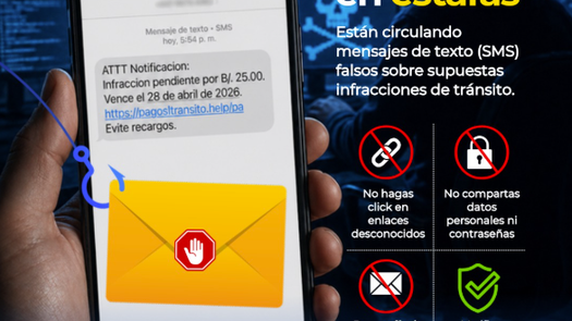 ATTT alerta por estafas de multas falsas por mensaje