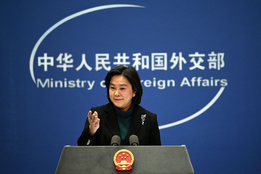 La portavoz de la diplomacia china