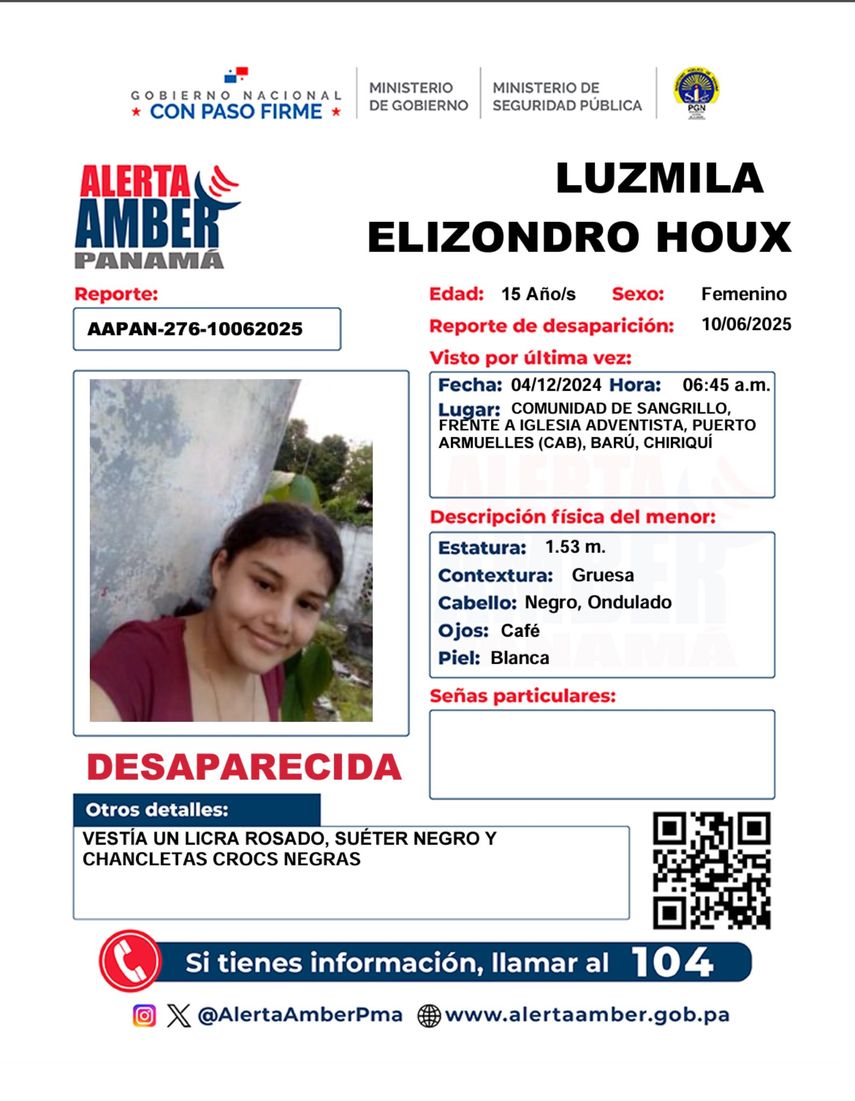 Activan Alerta Amber por desaparición.