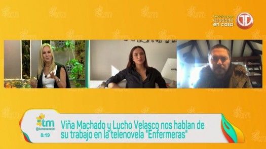 Viña Machado y Lucho Velasco hablan de sus personajes en Enfermeras