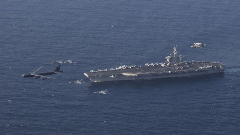 Portaviones de EEUU sigue fuera del Golfo Pérsico