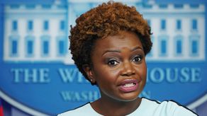 Karine Jean-Pierre, portavoz de la Casa Blanca.