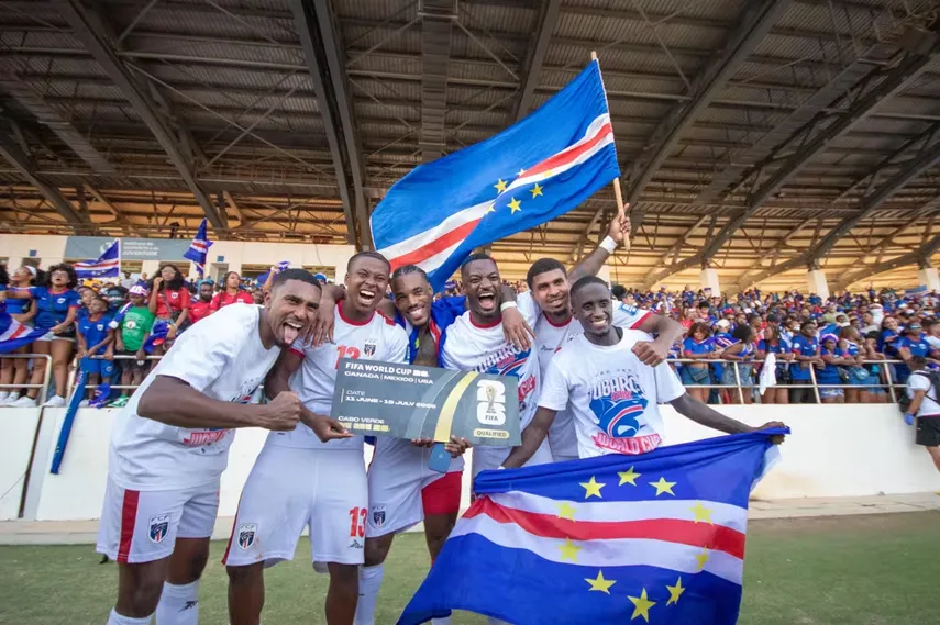Celebración de la Selección de Cabo Verde. Celebración de la Selección de Cabo Verde.