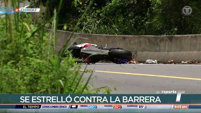 Motociclista fallece tras chocar contra jers