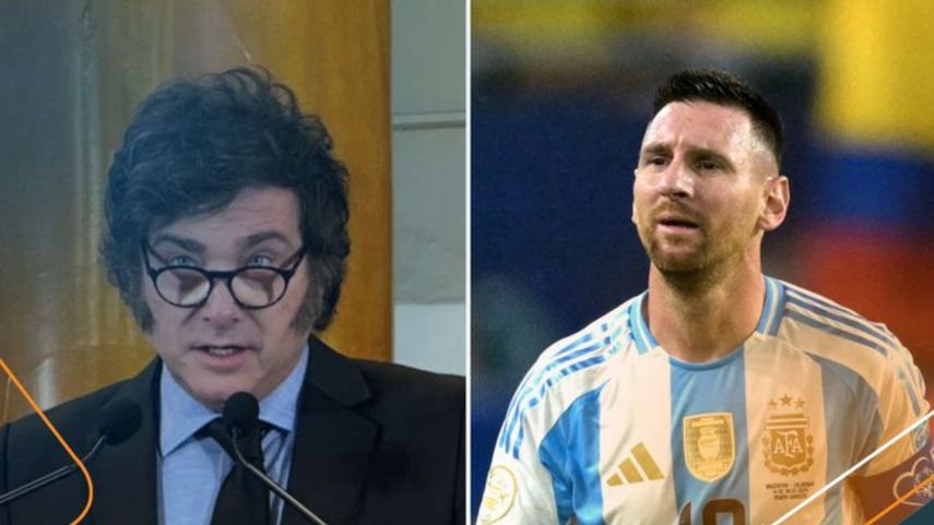 Milei defiende a Lionel Messi&nbsp;