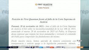 First Quantum Minerals reacciona tras fallo de inconstitucionalidad de la Corte