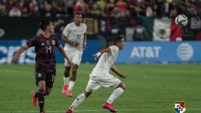 Omar Córdoba, de la selección de Panamá, durante amistoso con México.