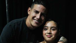 ¡Emotivo! Hija de James Rodríguez rompe en llanto tras la victoria de Colombia