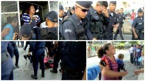 Enfrentamientos y arrestos entre policías e indígenas en Plaza 5 de Mayo Enfrentamientos y arrestos entre policías e indígenas en Plaza 5 de Mayo