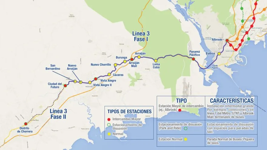 Construcción de la Línea 3 del metro